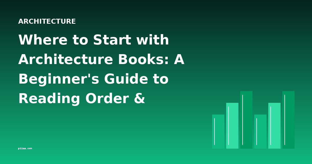 Where to Start with Architecture Books: A Beginner's Guide to Reading Order & Difficulty