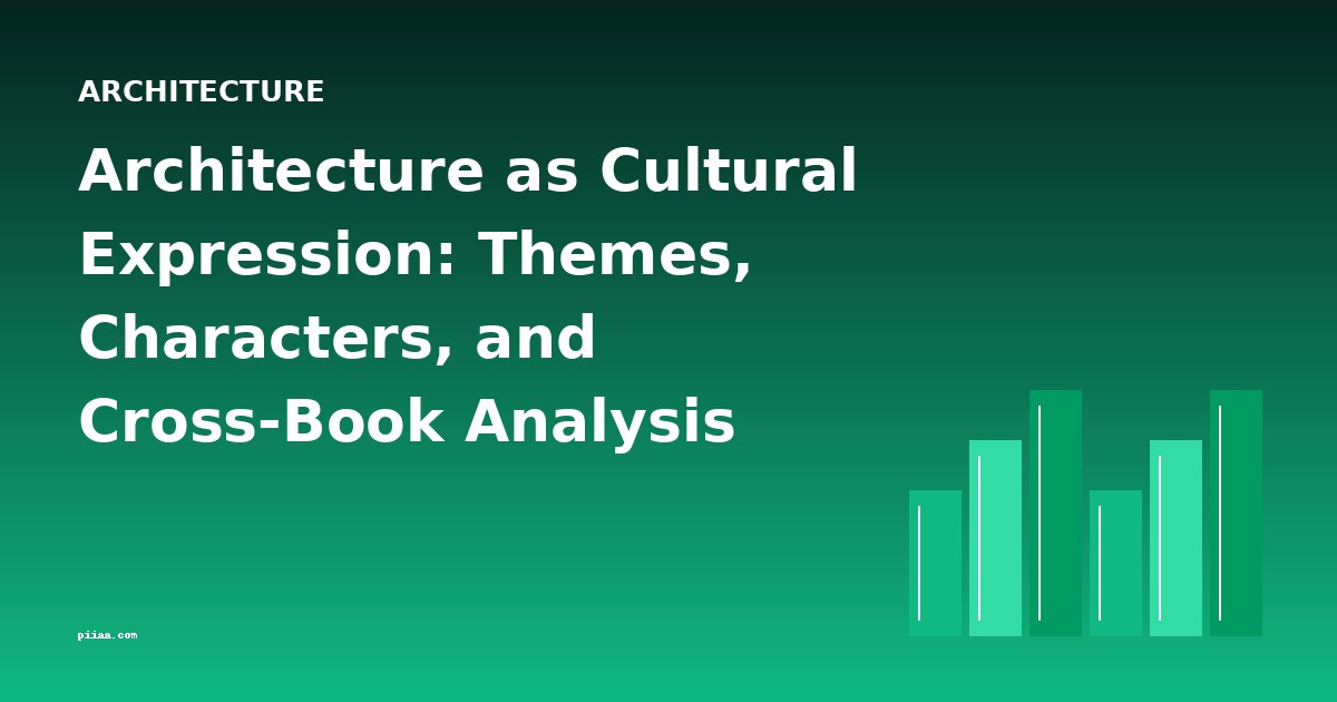 Architecture as Cultural Expression: Themes, Characters, and Cross-Book Analysis