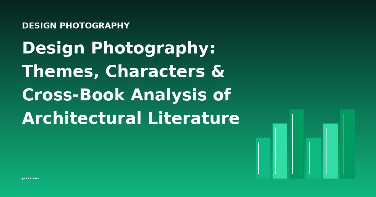 Design Photography: Themes, Characters & Cross-Book Analysis of Architectural Literature