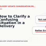 How to Clarify a Confusing Situation in a Delivery Update Conversation