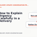 How to Explain Urgency Carefully in a Delivery Update Conversation