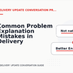 Common Problem Explanation Mistakes in Delivery Update Conversation English