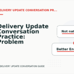 Delivery Update Conversation Practice: Problem and Solution Replies
