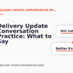 Delivery Update Conversation Practice: What to Say Instead