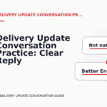 Delivery Update Conversation Practice: Clear Reply Patterns