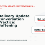 Delivery Update Conversation Practice: Softening Direct Sentences